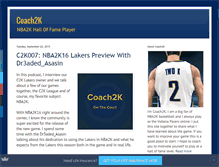 Tablet Screenshot of coach2k.com